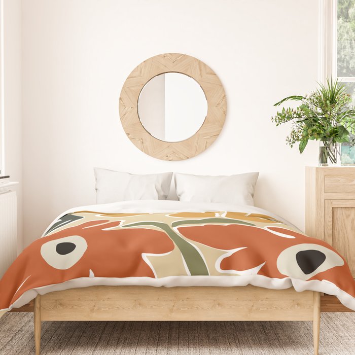 Bold Garden from 70s Duvet Cover Gallery Image 3