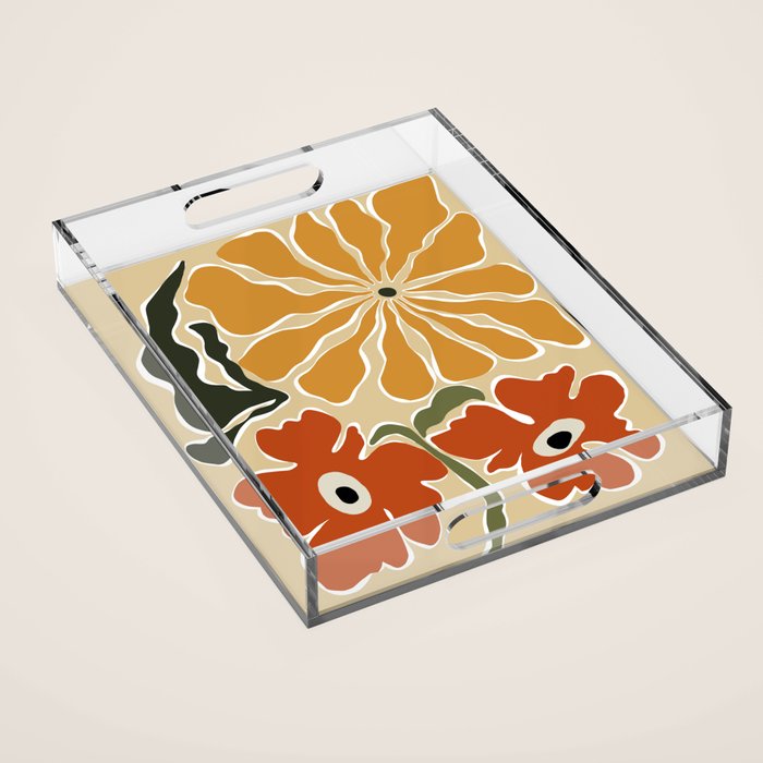 Bold Garden from 70s Acrylic Tray Gallery Image 1