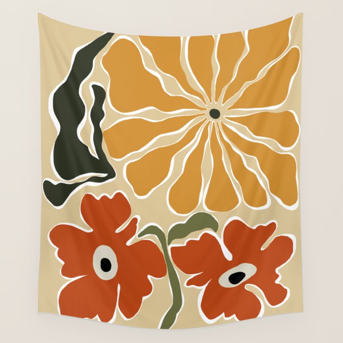 Bold Garden from 70s Wall Tapestry Gallery Image 4
