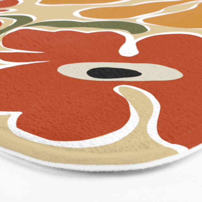 Bold Garden from 70s Bath Mat Gallery Image 3