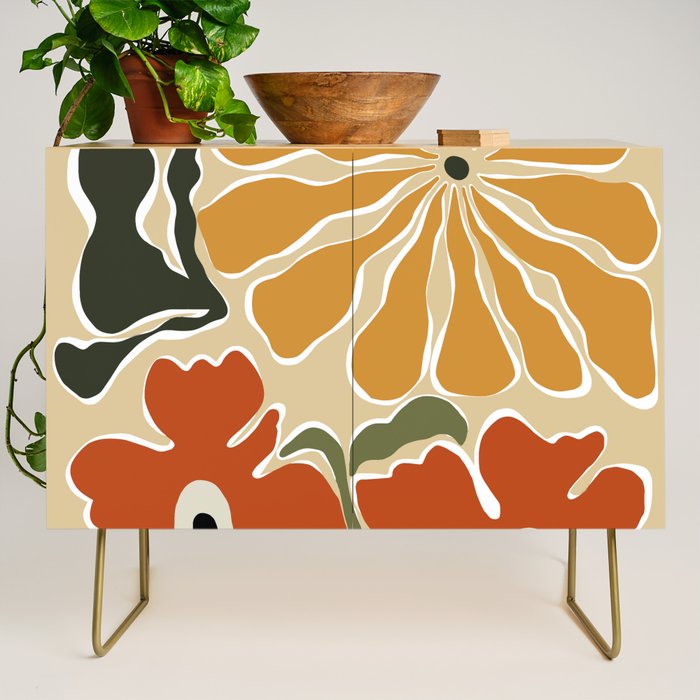 Bold Garden from 70s Credenza Gallery Image 1