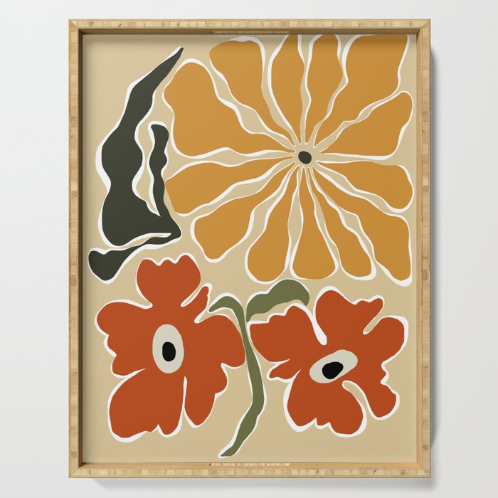Bold Garden from 70s Serving Tray Gallery Image 1