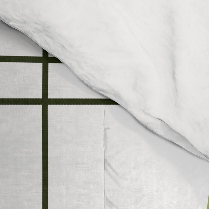 Mid Century Modern Stars Chartreuse Green Comforter Gallery Image 4