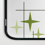 Mid Century Modern Stars Chartreuse Green Laptop Sleeve Gallery Image 3