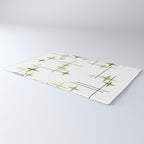 Mid Century Modern Stars Chartreuse Green Rug Gallery Image 3