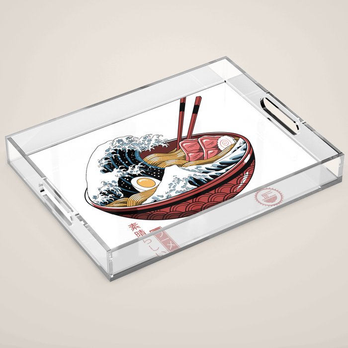 Great Ramen Wave White Acrylic Tray Gallery Image 1