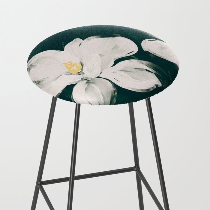 White Flowers On Green Stool Gallery Image 2