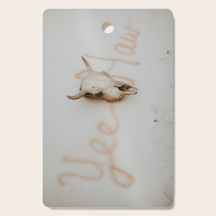 Yee Haw Cow Skull Cutting Board Gallery Image 1