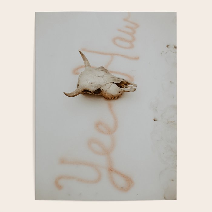 Yee Haw Cow Skull Poster Gallery Image 4