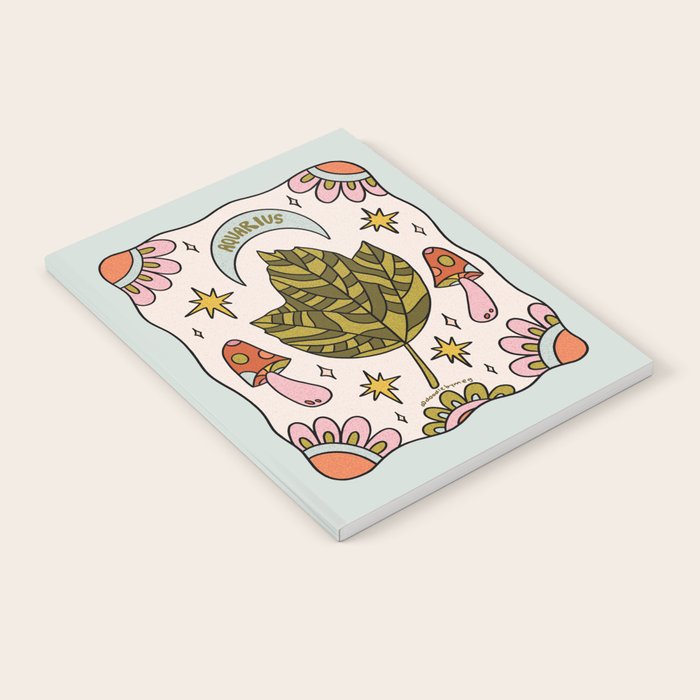 Aquarius Leaf Notebook Gallery Image 1
