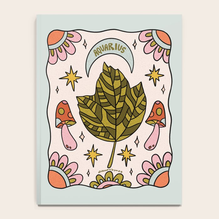 Aquarius Leaf Notebook Gallery Image 4