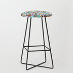 Vintage Y2K cartoon sticker pattern Stool Gallery Image 1
