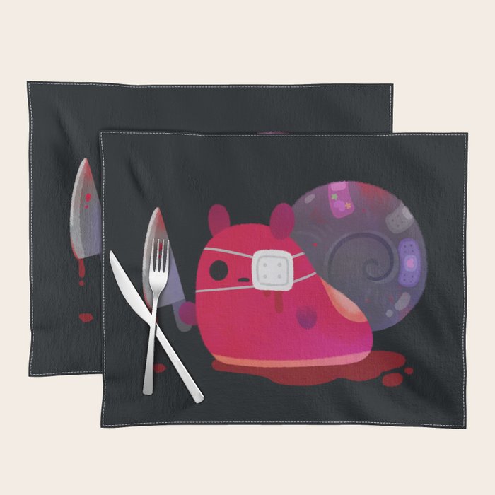 super cute snail Placemat Gallery Image 1