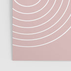 Minimal Line Curvature LXX Blush Pink Mid Century Modern Arch Abstract Poster Gallery Image 3