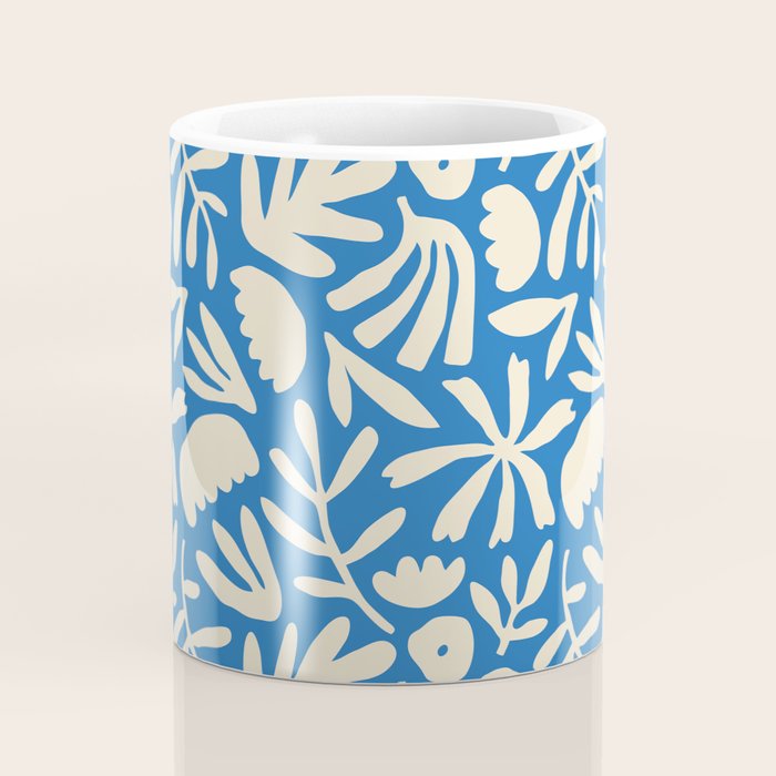 Organic nature flower shape art pattern Coffee Mug Gallery Image 4