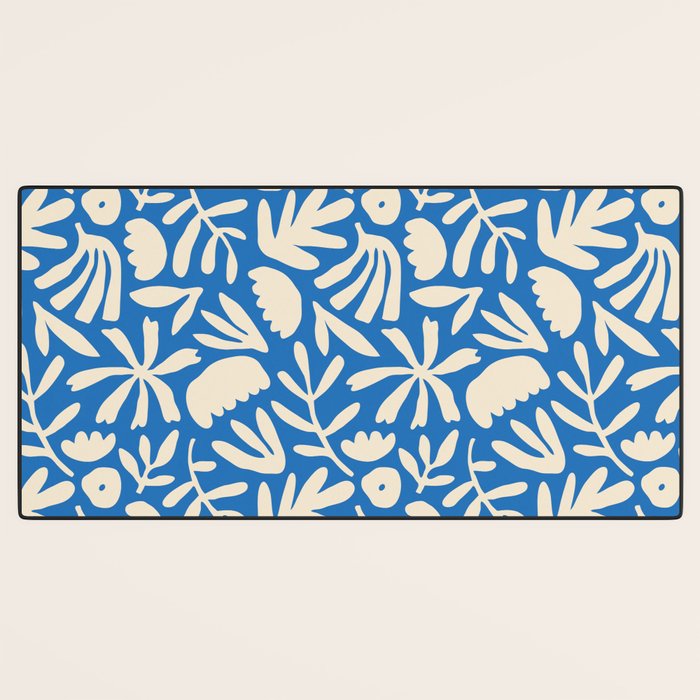 Organic nature flower shape art pattern Desk Mat Gallery Image 3