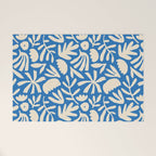 Organic nature flower shape art pattern Welcome Mat Gallery Image 1