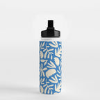 Organic nature flower shape art pattern Water Bottle Gallery Image 2