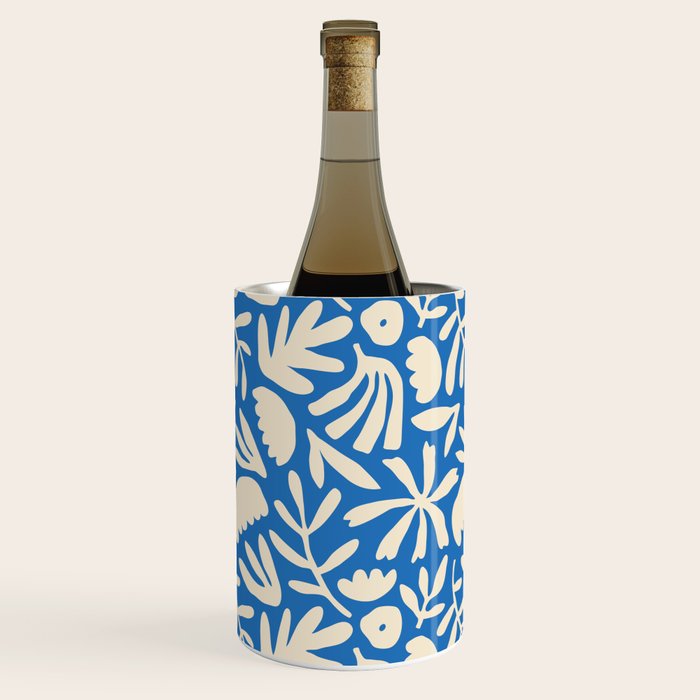 Organic nature flower shape art pattern Wine Chiller Gallery Image 1
