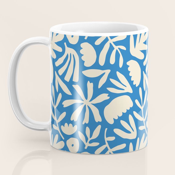 Organic nature flower shape art pattern Coffee Mug Gallery Image 3