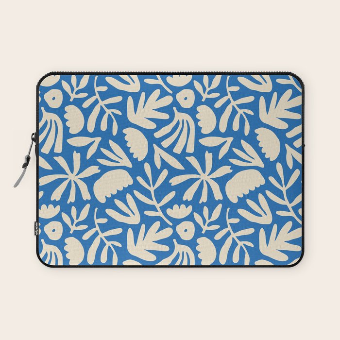 Organic nature flower shape art pattern Laptop Sleeve Gallery Image 1