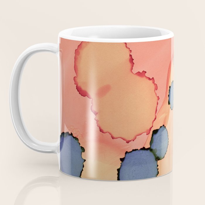 Moon Rising - minimalist abstract painting sun and moon Coffee Mug Gallery Image 3