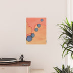 Moon Rising - minimalist abstract painting sun and moon Poster Gallery Image 2
