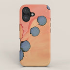 Moon Rising - minimalist abstract painting sun and moon iPhone Case Gallery Image 1