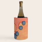 Moon Rising - minimalist abstract painting sun and moon Wine Chiller Gallery Image 1