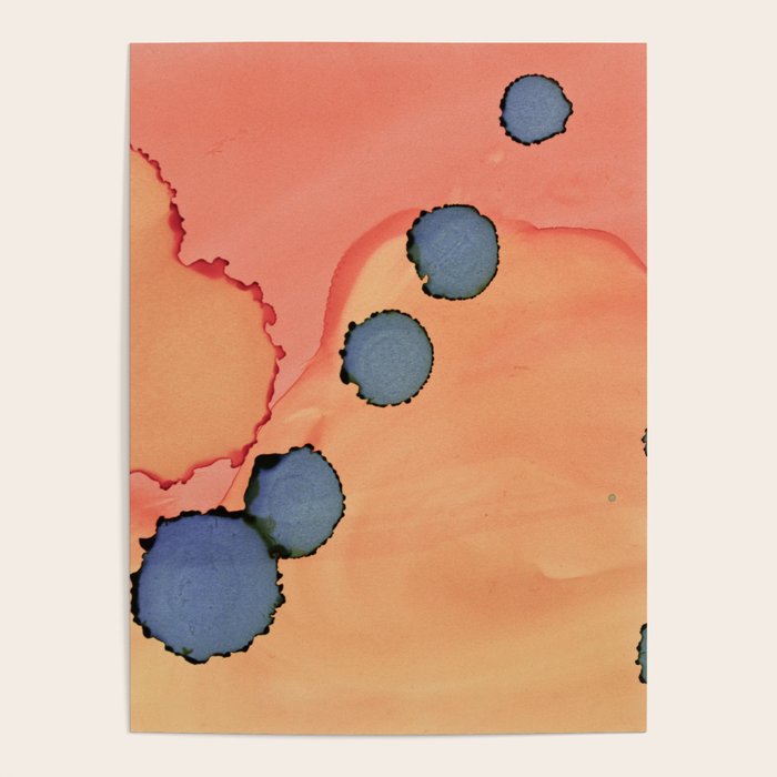 Moon Rising - minimalist abstract painting sun and moon Poster Gallery Image 4