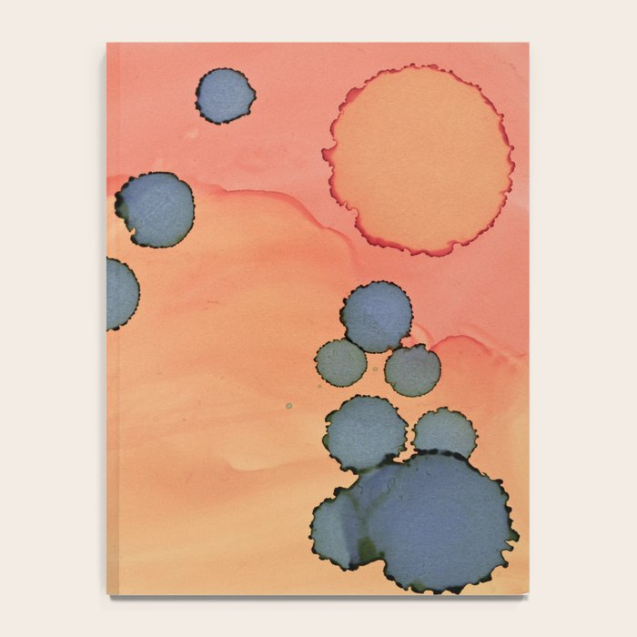 Moon Rising - minimalist abstract painting sun and moon Notebook Gallery Image 4