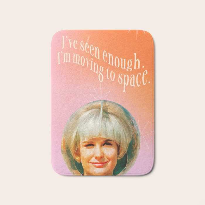 Moving to Space Bath Mat Gallery Image 1