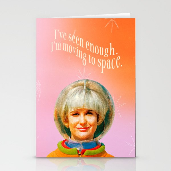 Moving to Space Stationery Card Gallery Image 2