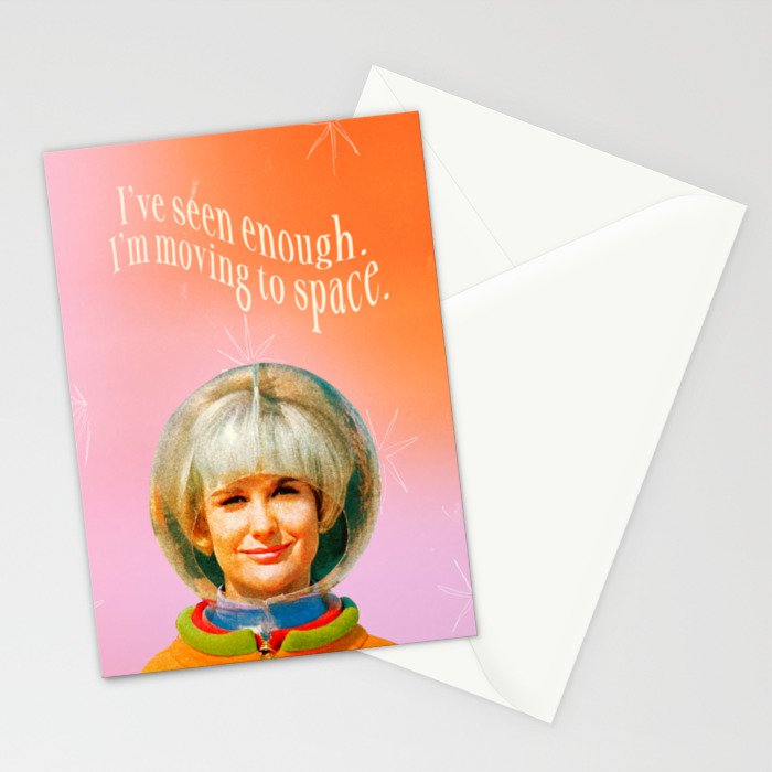 Moving to Space Stationery Card Gallery Image 2