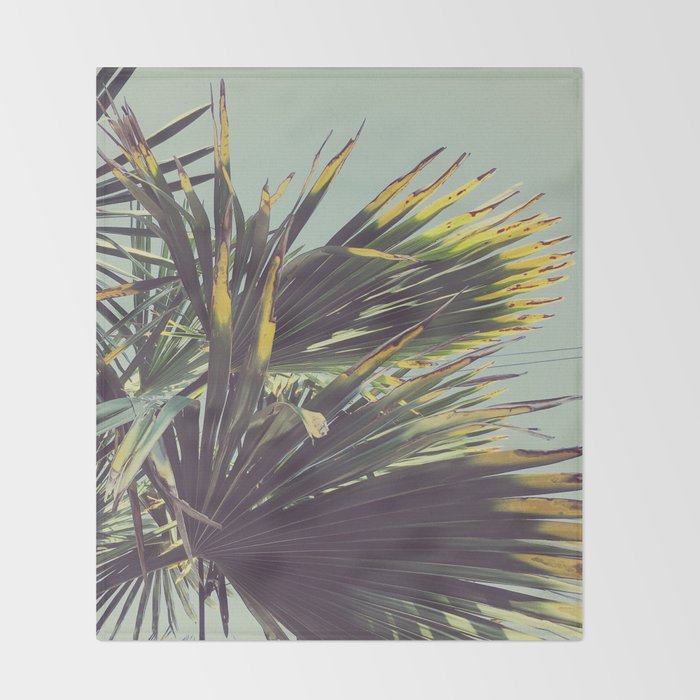 Palm Tree Throw Blanket Gallery Image 2