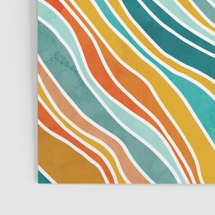 Colorful Summer Stripes Poster Gallery Image 3