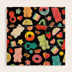 Candy Print in Black Wood Wall Art Gallery Image 1