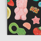 Candy Print in Black Poster Gallery Image 3