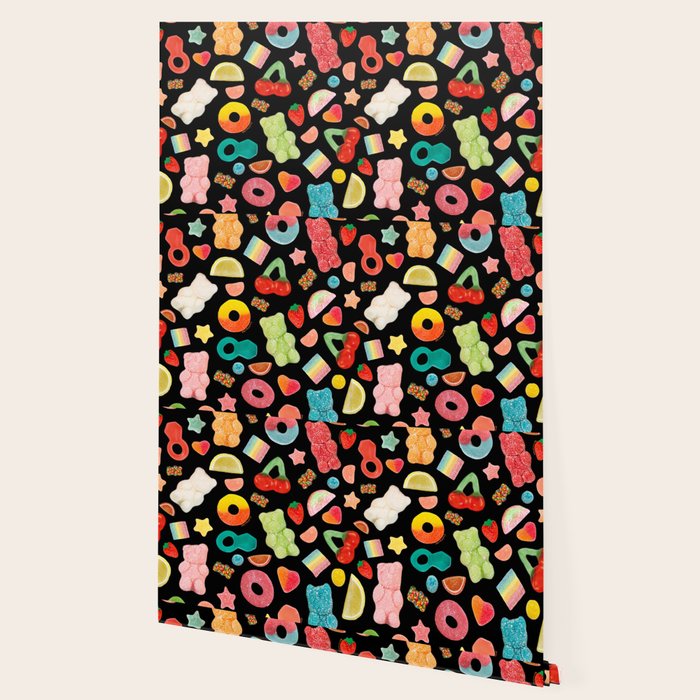 Candy Print in Black Wallpaper Gallery Image 2