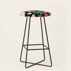 Candy Print in Black Stool Gallery Image 1