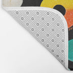 Candy Print in Black Bath Mat Gallery Image 2