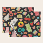 Candy Print in Black Placemat Gallery Image 1