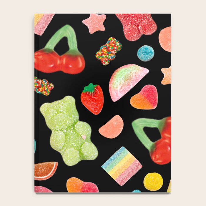 Candy Print in Black Notebook Gallery Image 4