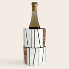 Mid-Century Modern Pattern No.4 - Concrete and Wood Wine Chiller Gallery Image 1