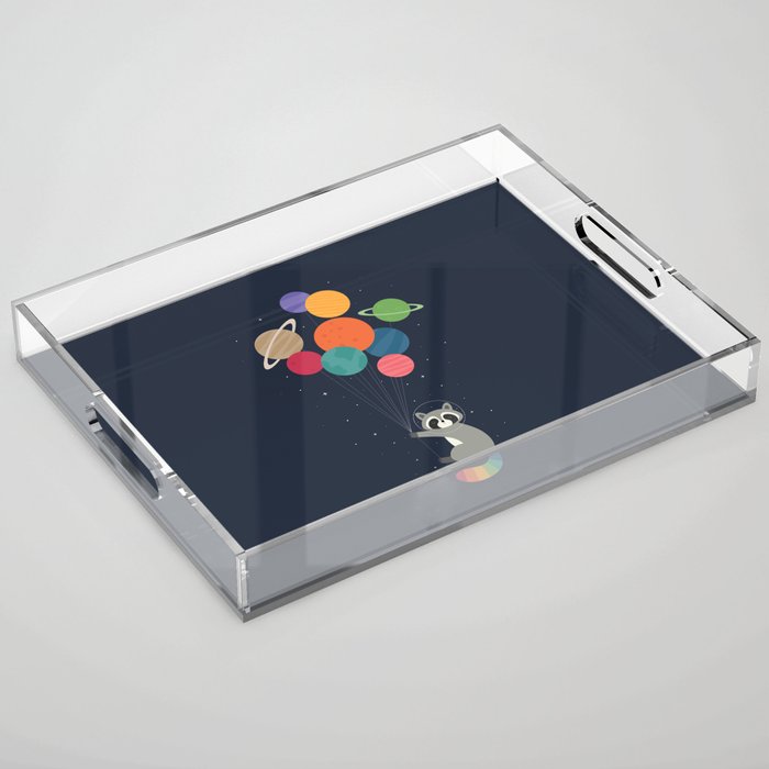 Space Raccoon Acrylic Tray Gallery Image 1