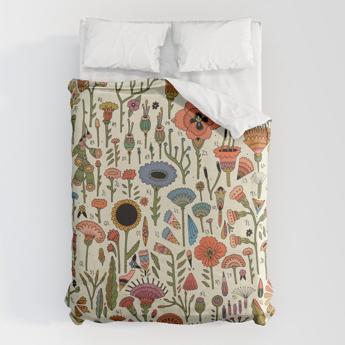 Wildflower Chart Duvet Cover Gallery Image 1
