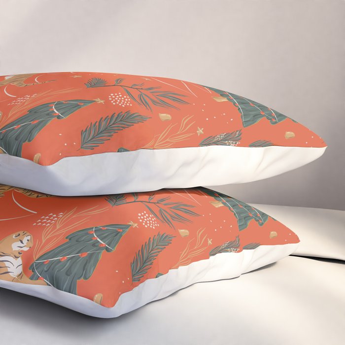 Tigers Christmas Pillow Sham Gallery Image 3