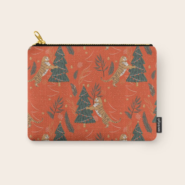 Tigers Christmas Carry All Pouch Gallery Image 1