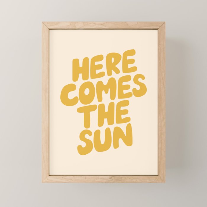Here Comes the Sun Mini Art Print Gallery Image 1