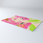 Palm Springs Pink Poodle Martini Girl Rug Gallery Image 3
